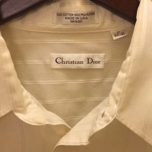 Men’s Christian Dior Dress Shirt XL Size 17